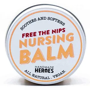 100% Natural & Vegan Nipple Balm with Calendula Extract, Nipple Cream for Cracked Nipples and Growing Breast Feeding Nipples, 2oz