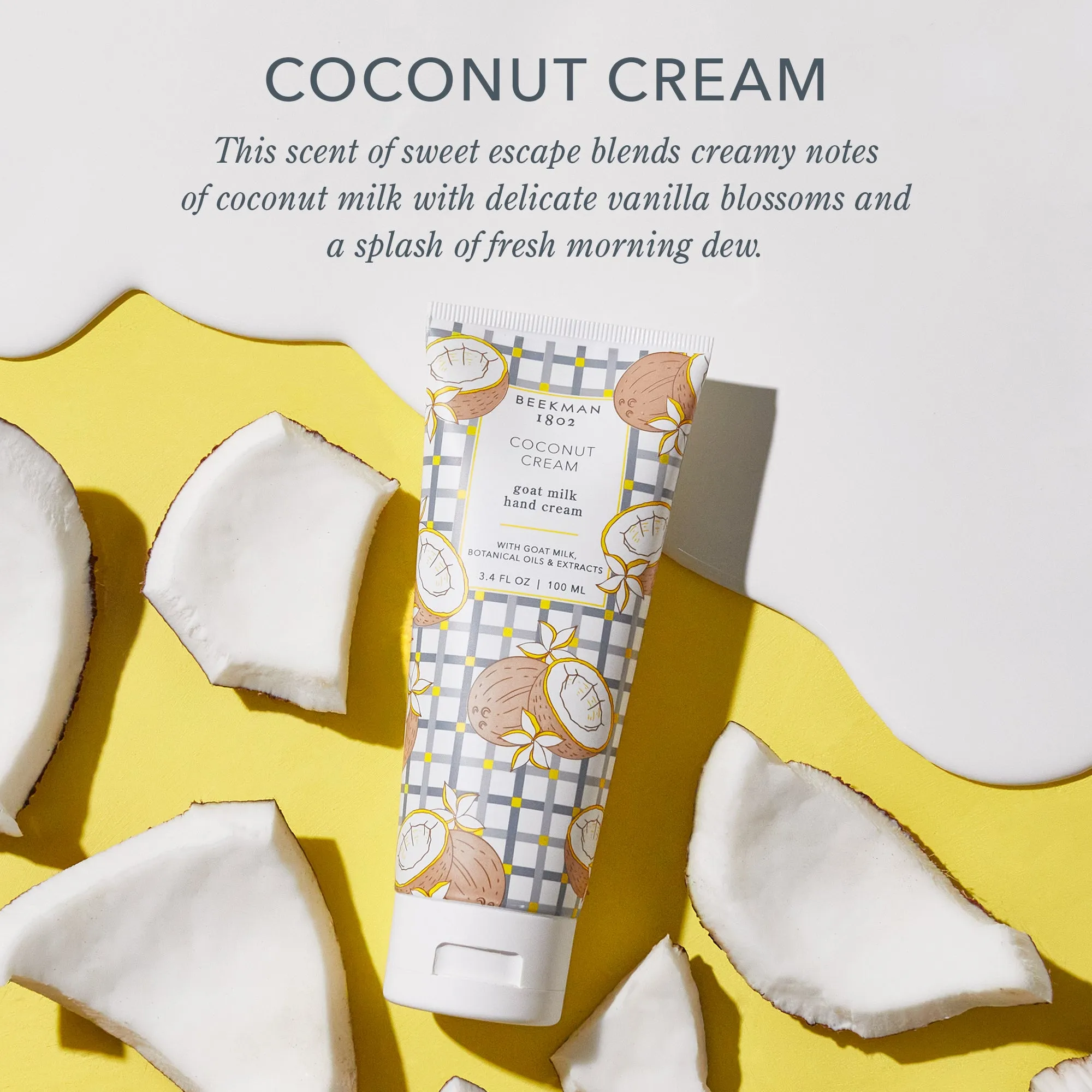 Coconut Cream Goat Milk Hand Cream Set of 3