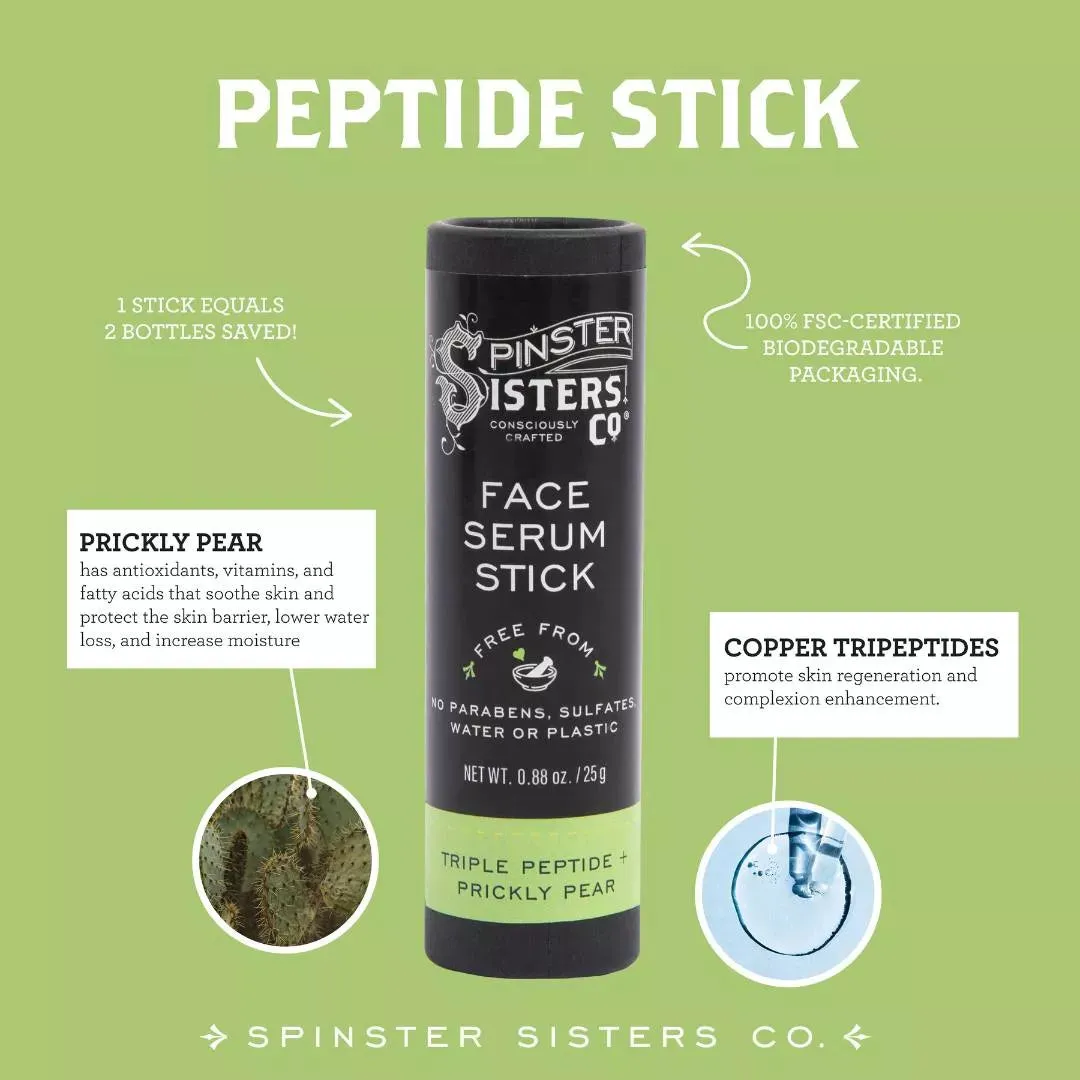 Face Serum Stick with Triple Peptides & Prickly Pear Oil