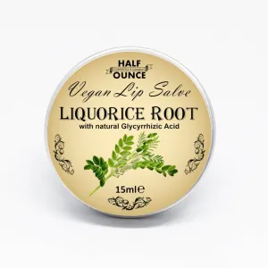 Liquorice Root Lip Salve with natural Glycyrrhizic acid, Vegan Lip Balm