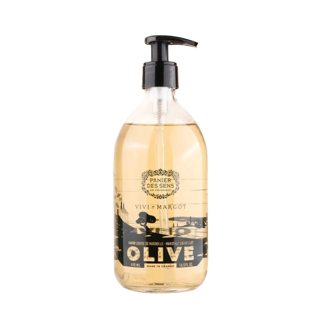 Olive Glass Marseille Liquid Soap | Vivi Olive Limited Edition