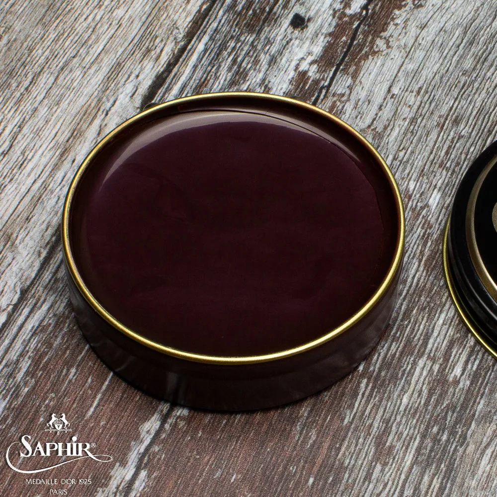 SAPHIR MEDAILLE D'OR PATE DE LUXE WAX POLISH - MAHOGANY - 50ml