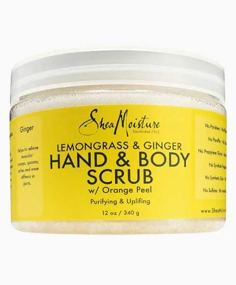 Shea Moisture Lemongrass And Ginger Hand And Body Scrub