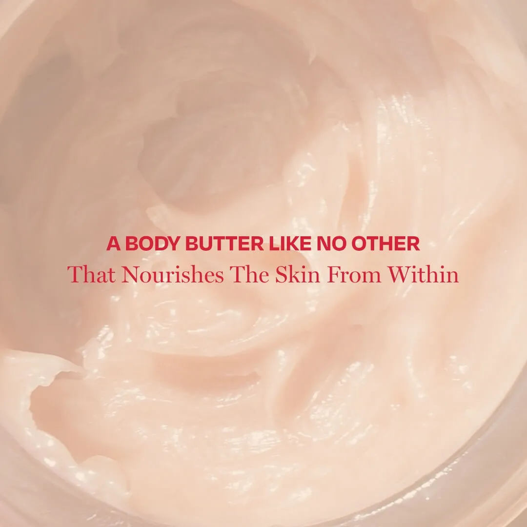 Strawberry Crush Body Butter for Very Dry Skin & Soft, Plump, Moisturized Skin