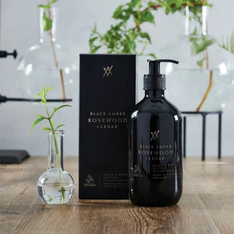 Urban Rituelle Black Amber, Rosewood & Cedar Hand Body Lotion